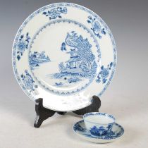 A group of Chinese blue and white porcelain from 'The Nanking Cargo', Qing Dynasty, comprising a