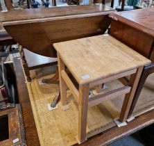 A group of occasional furniture comprising two Stag bedside tables with single frieze drawers raised