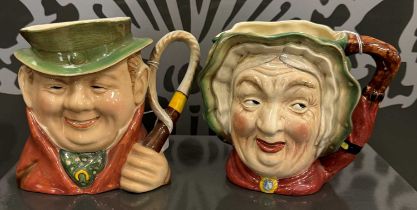 Two Beswick character jugs 'Tony Weller' with impressed marks to base 'Beswick England 281', and '