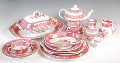 A Spode Camilla pattern part dinner set, printed marks.