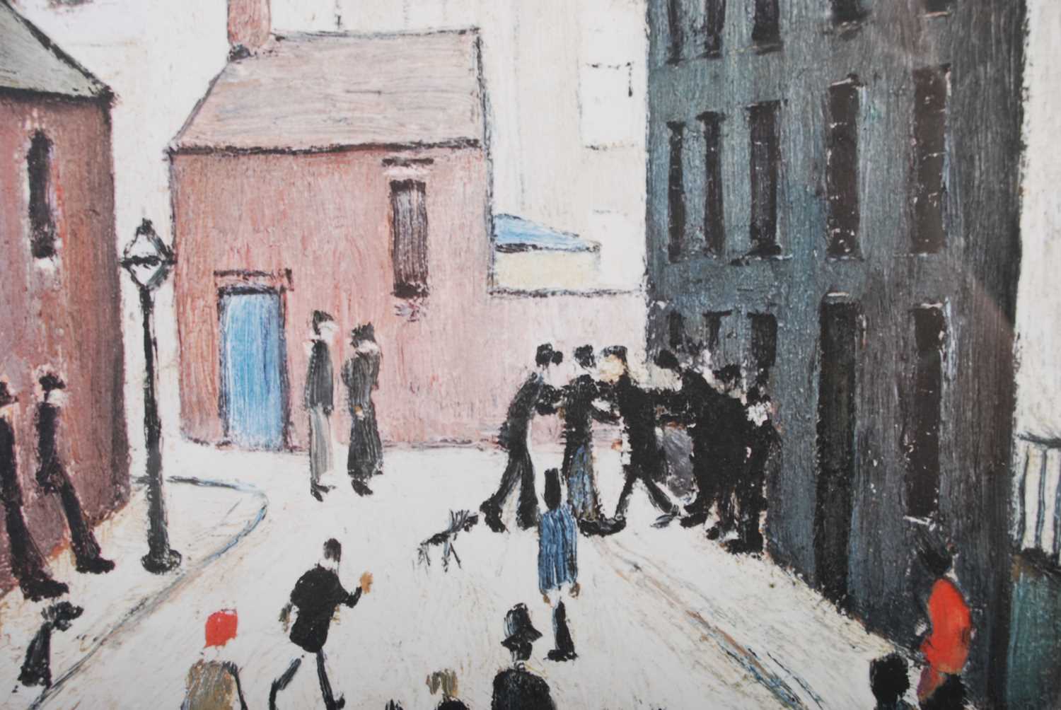 ARR Laurence Stephen Lowry RA (1887-1976) Industrial Scene offset lithograph in colours, signed in - Bild 3 aus 7