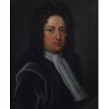 17th/ 18th century Continental School Half length portrait of a Gentleman wearing black velvet