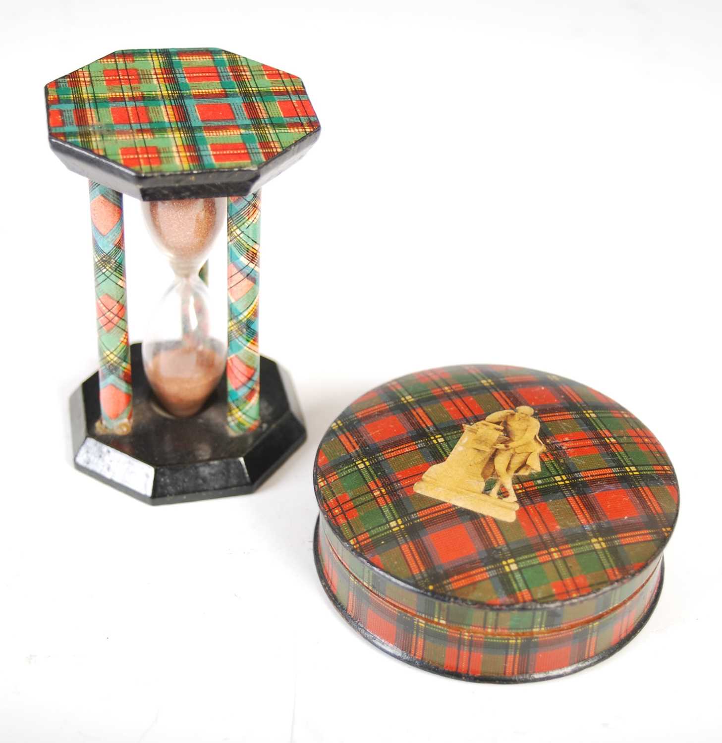 A collection of Tartan Ware, to include Prince Charlie page turner; MacDuff thimble holder and - Image 2 of 13