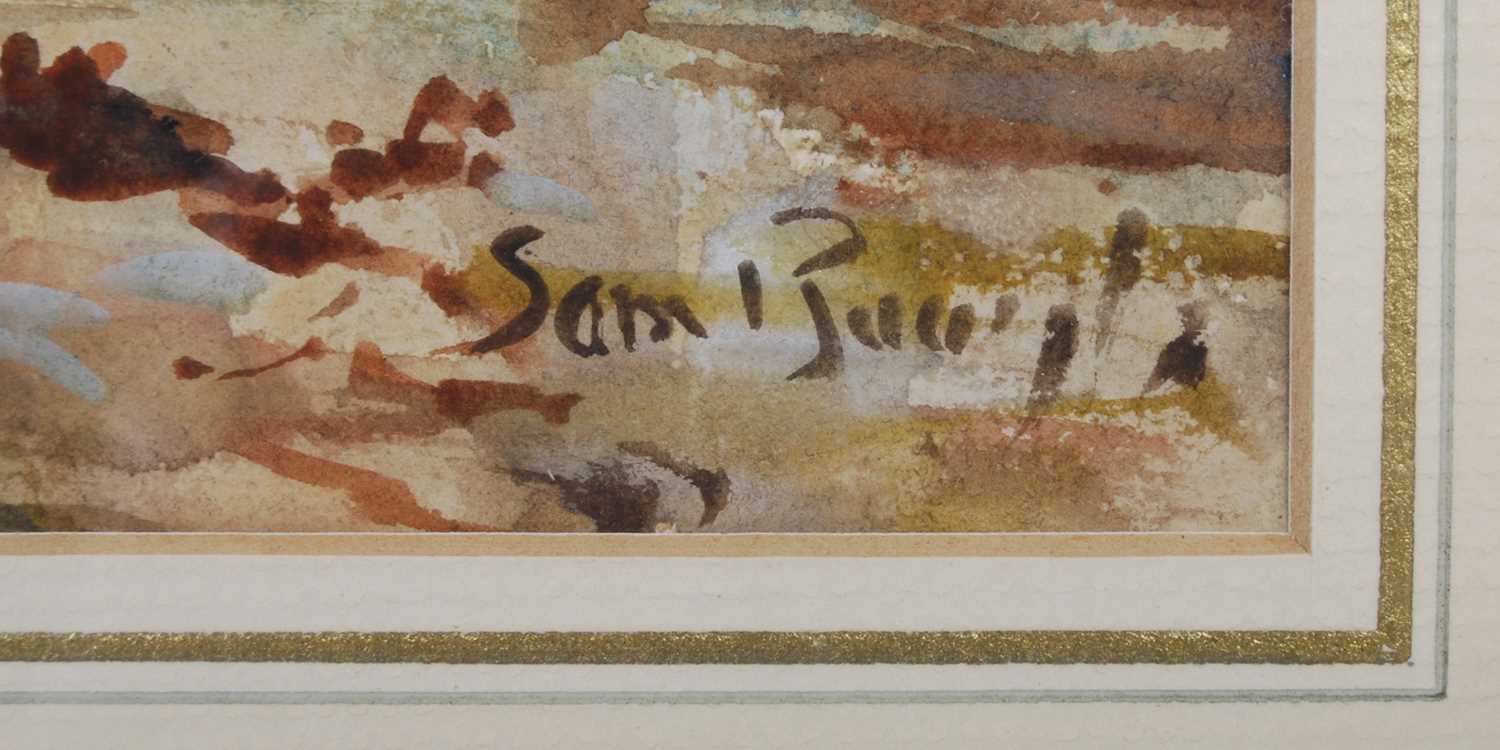 Attributed to Sam Bough RSA RSW (1822-1878) Coastal landscape watercolour, signed lower right 24cm x - Image 3 of 5