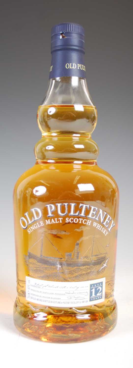 Two bottles of single malt Scotch whisky, to include boxed Old Pulteney aged 12 years, 70cl, 40% - Image 4 of 5