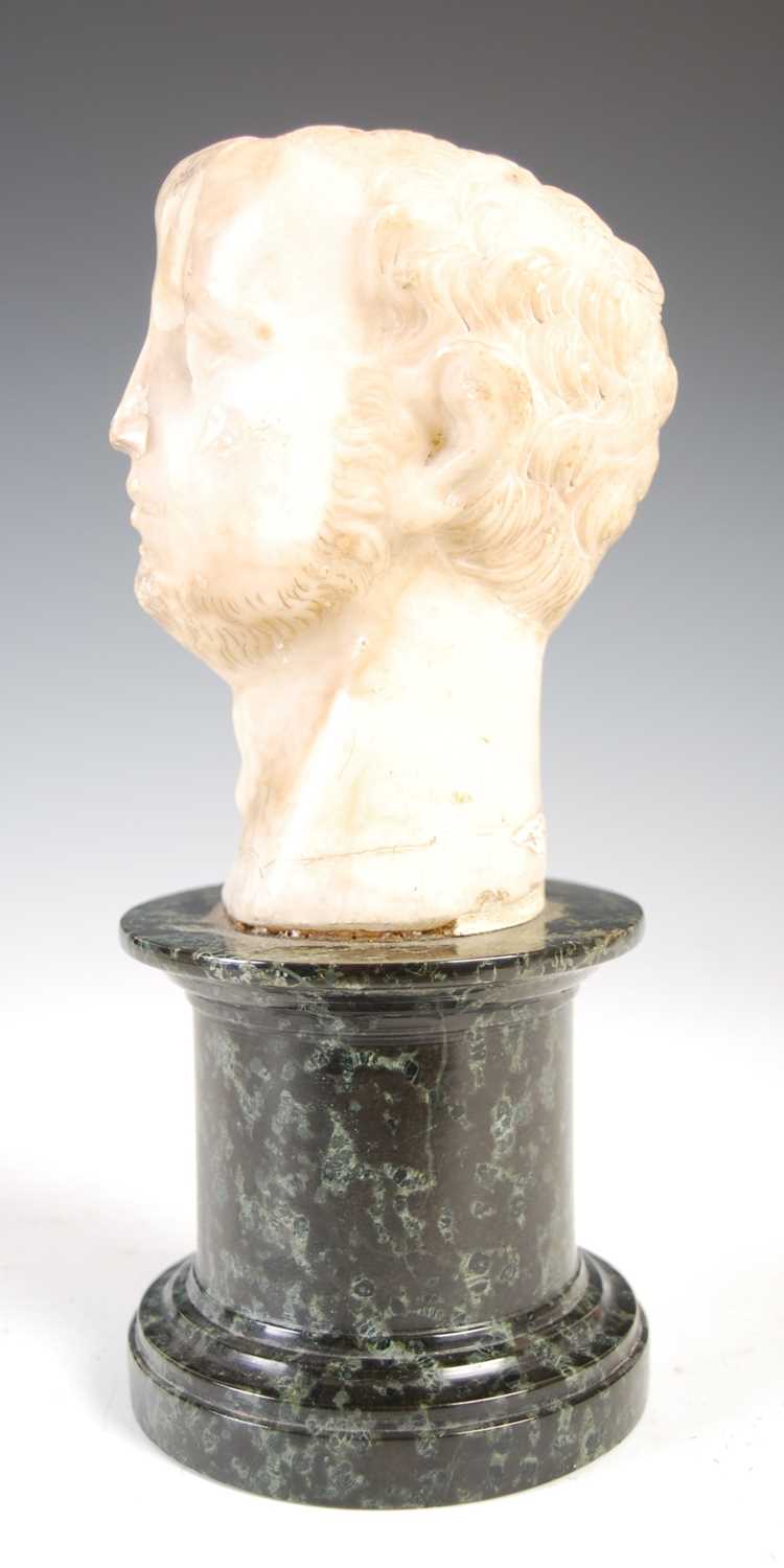 Antiquities - An antique white marble bust, possibly Roman, thought to be Octavian (Augustus - Image 3 of 7