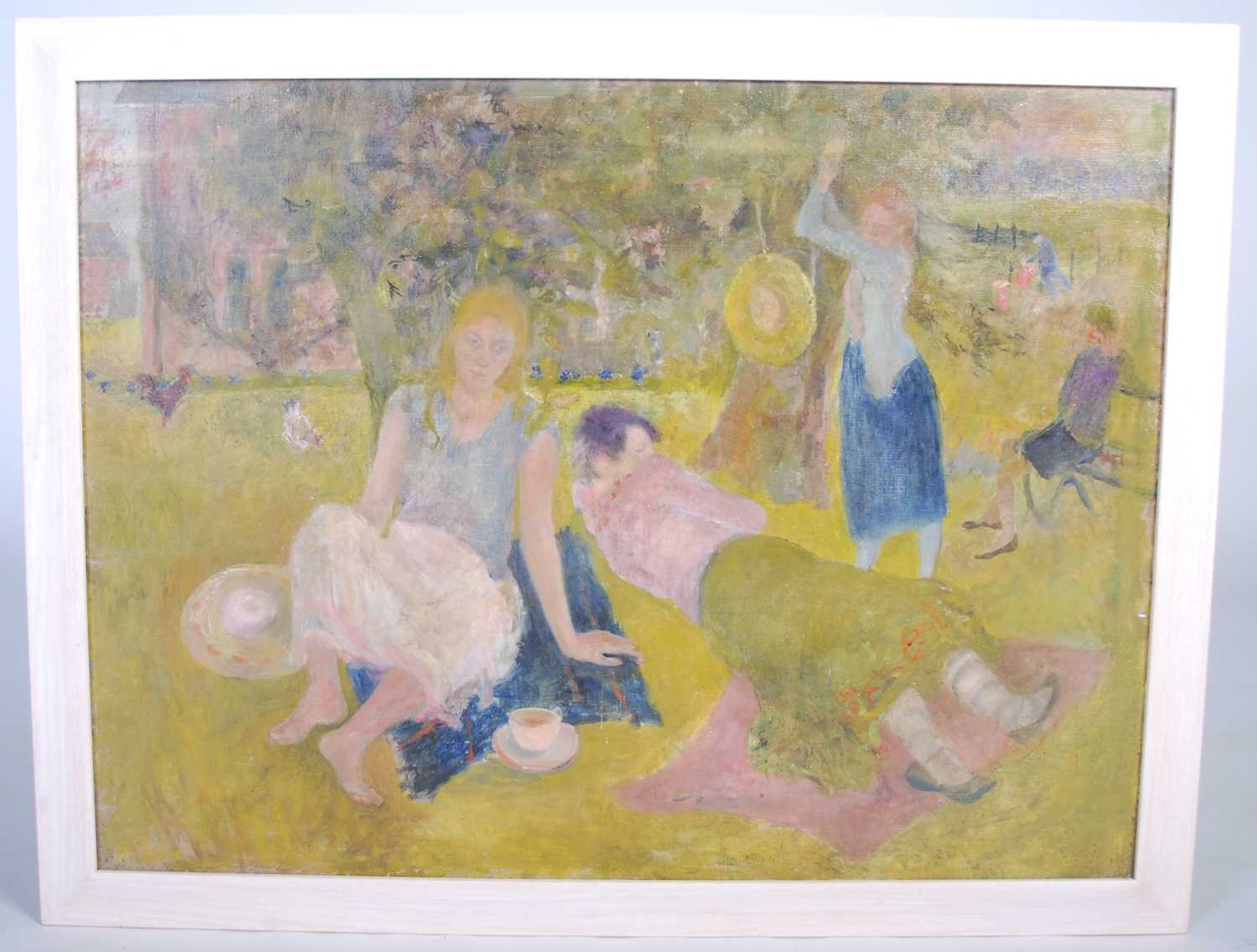 ARR Mary Edmond (b.1929) Summer oil on canvas, signed, inscribed and dated 1953 verso 75cm x - Image 2 of 3