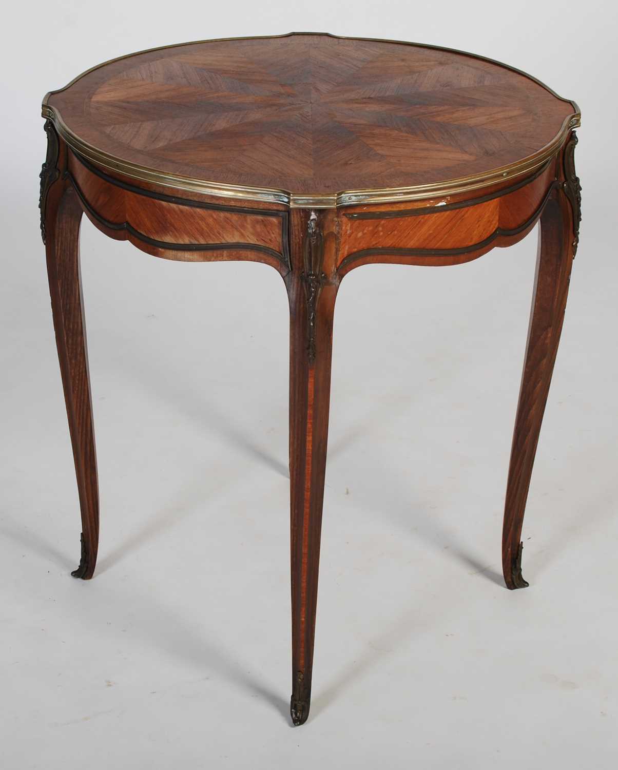 A late 19th / early 20th century French kingwood and gilt metal mounted occasional table, the - Image 5 of 5