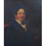 Late 18th/ early 19th century British School Half length portrait of a Gentleman oil on canvas 74.
