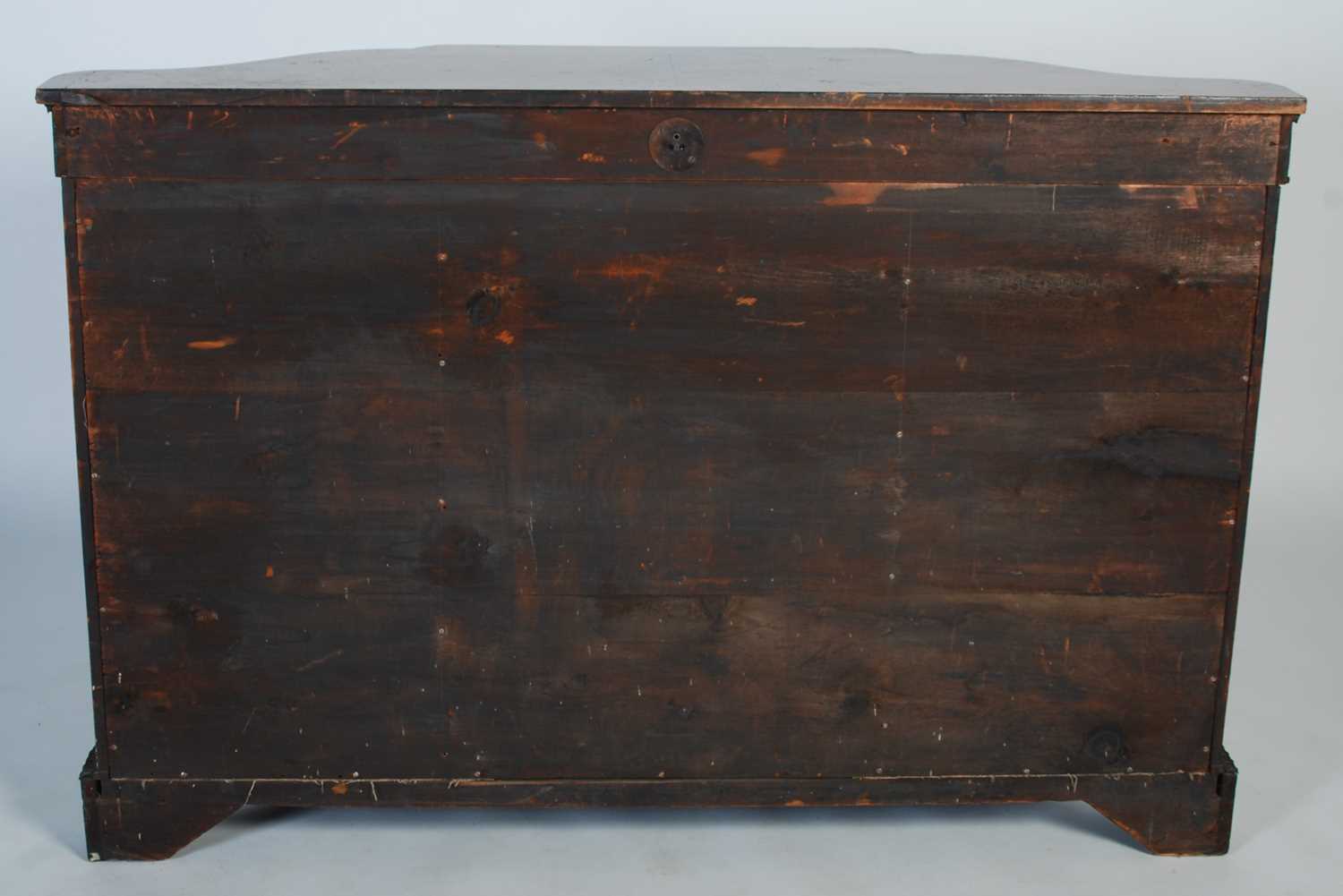 A 19th century walnut, marquetry and gilt metal mounted credenza, the shaped top above a plain - Image 6 of 6