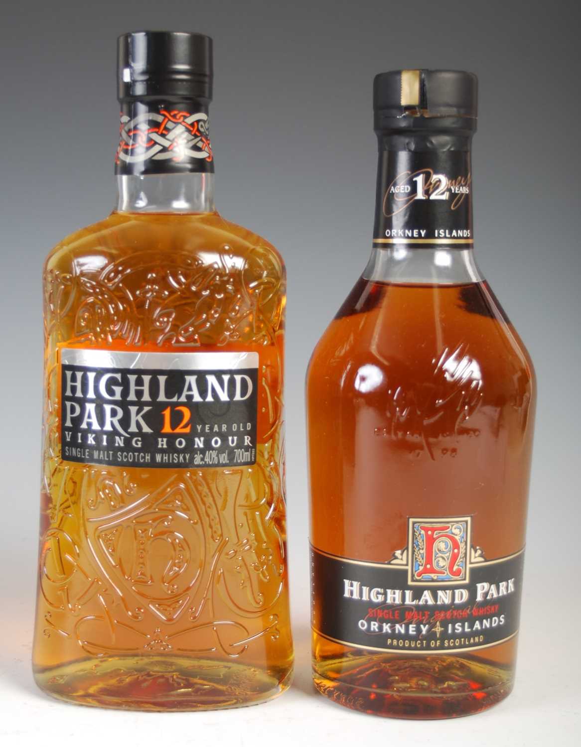 Two boxed bottles of Highland Park 12yr old single malt Scotch whisky, comprising boxed Viking - Image 2 of 5