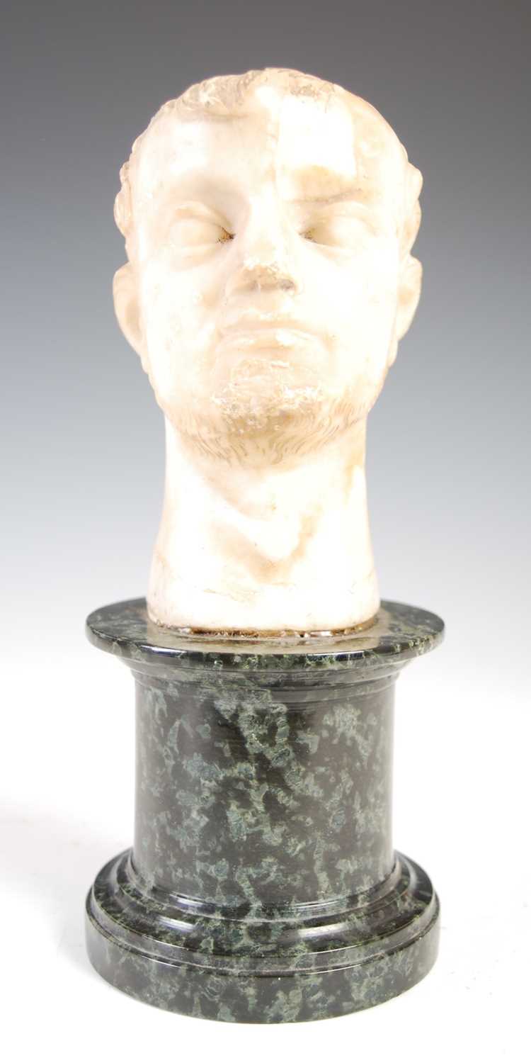 Antiquities - An antique white marble bust, possibly Roman, thought to be Octavian (Augustus - Image 2 of 7