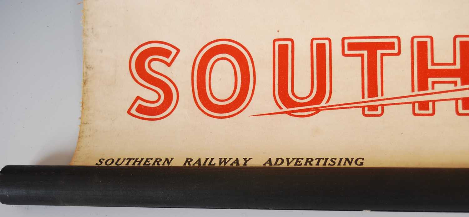 Four vintage Southern Railway advertising posters No. 1, 2, 3 & 4, 'Winter Pastime Series' of four - Image 2 of 11