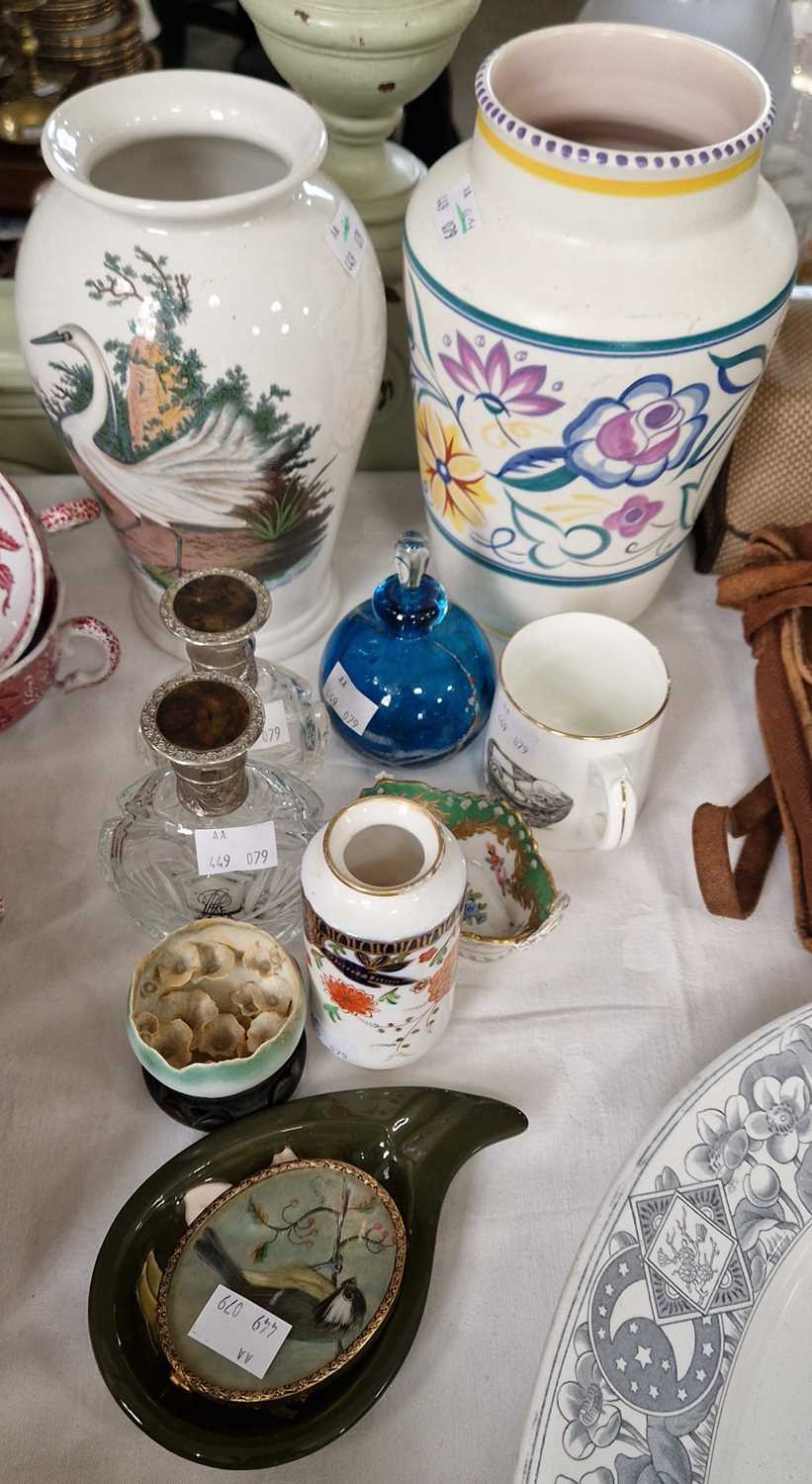 A group of mixed wares to include; a Moorcroft ashtray, a Shelly 'late foley' bud vase with - Image 9 of 9