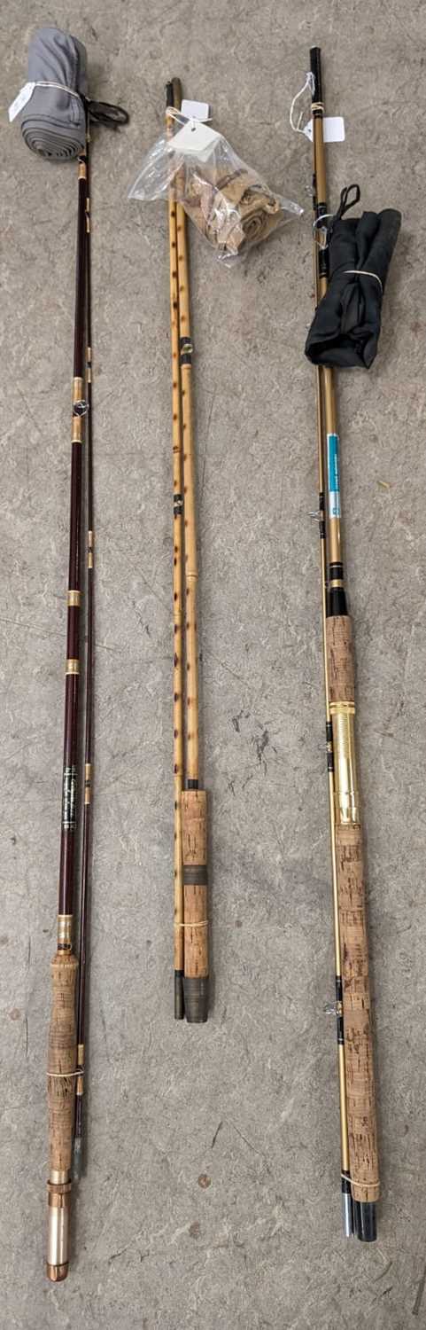 Fishing Interest - a group of three assorted fishing rods comprising a 'Winfield' trout spinner