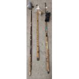 Fishing Interest - a group of three assorted fishing rods comprising a 'Winfield' trout spinner