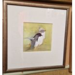 ARR Claire Harkess RSW (b.1970) Adelies Penguins watercolour, signed lower right 18.5cm x 19cm,