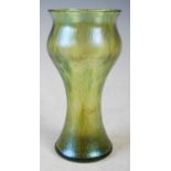 An early 20th century green ground Loetz iridescent glass vase, 13.5cm high.