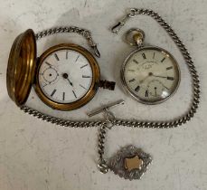 A Birmingham silver open faced pocket watch 'The "Express" English lever' by J.G.Graves of