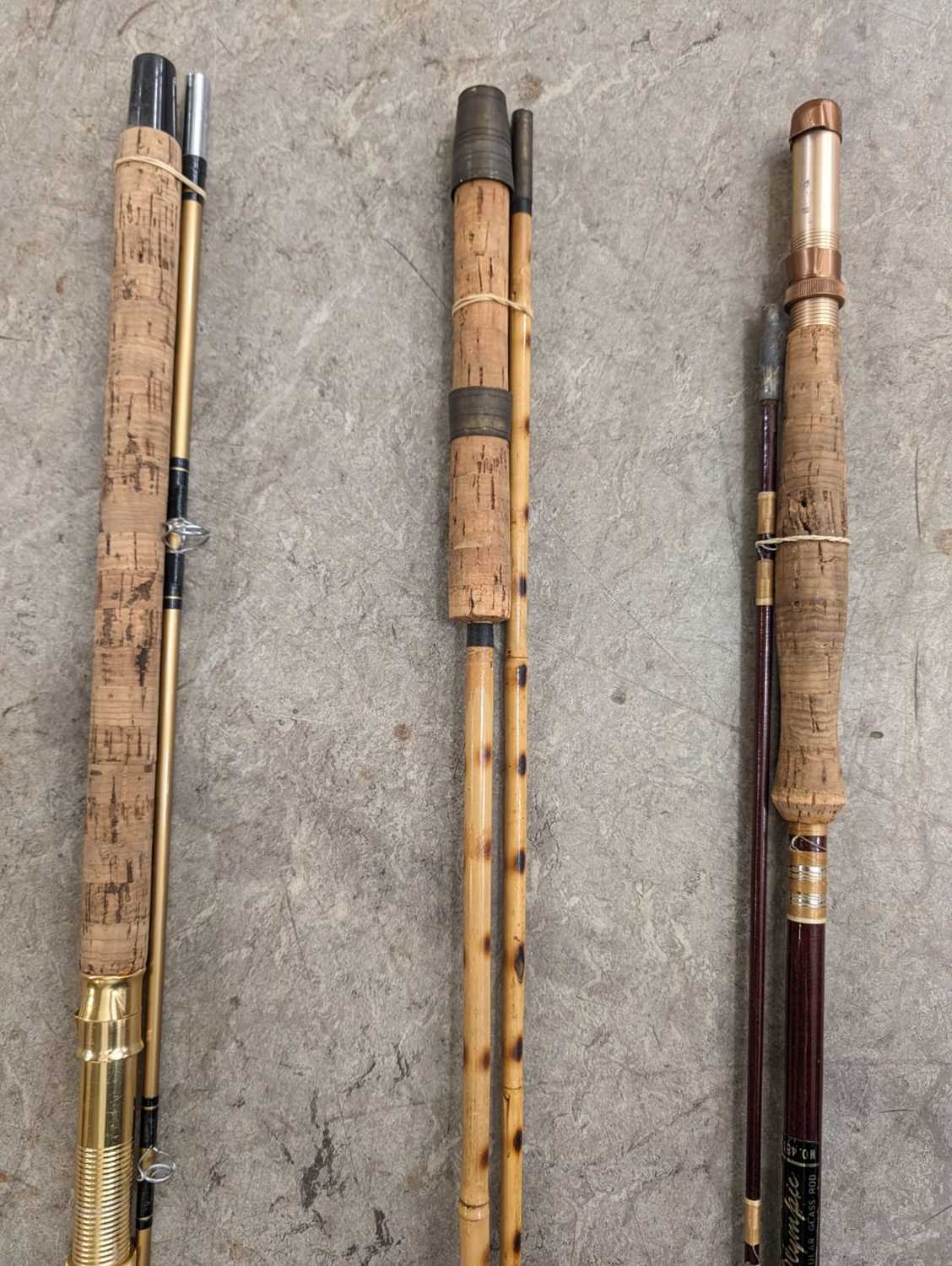 Fishing Interest - a group of three assorted fishing rods comprising a 'Winfield' trout spinner - Image 2 of 5