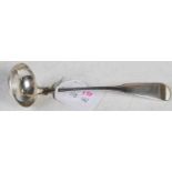 An early 19th century Scottish provincial silver sauce ladle, Alexander Cameron, Dundee, fiddle