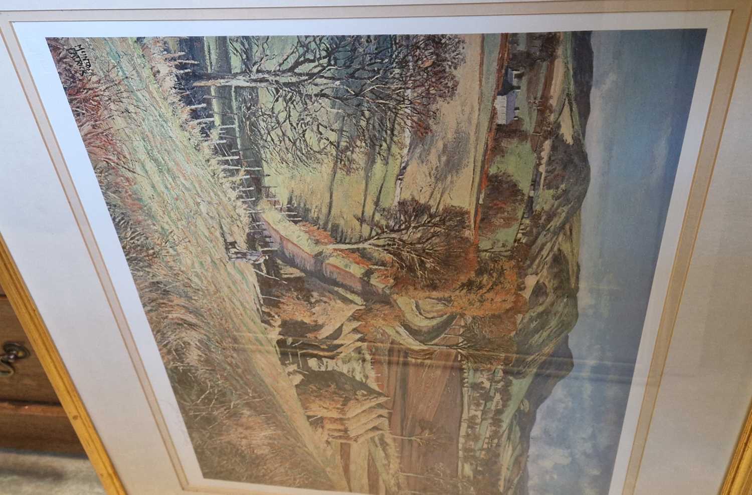 Seven assorted signed McIntosh Patrick prints, the largest being 'Knapp Mill', signed and with blind - Bild 3 aus 7
