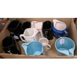 Whisky Memorabilia - a box of ten assorted ceramic whisky water jugs to include Wade examples for