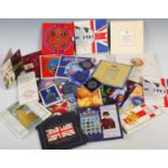 A collection of assorted Royal Mint uncirculated coin collections.