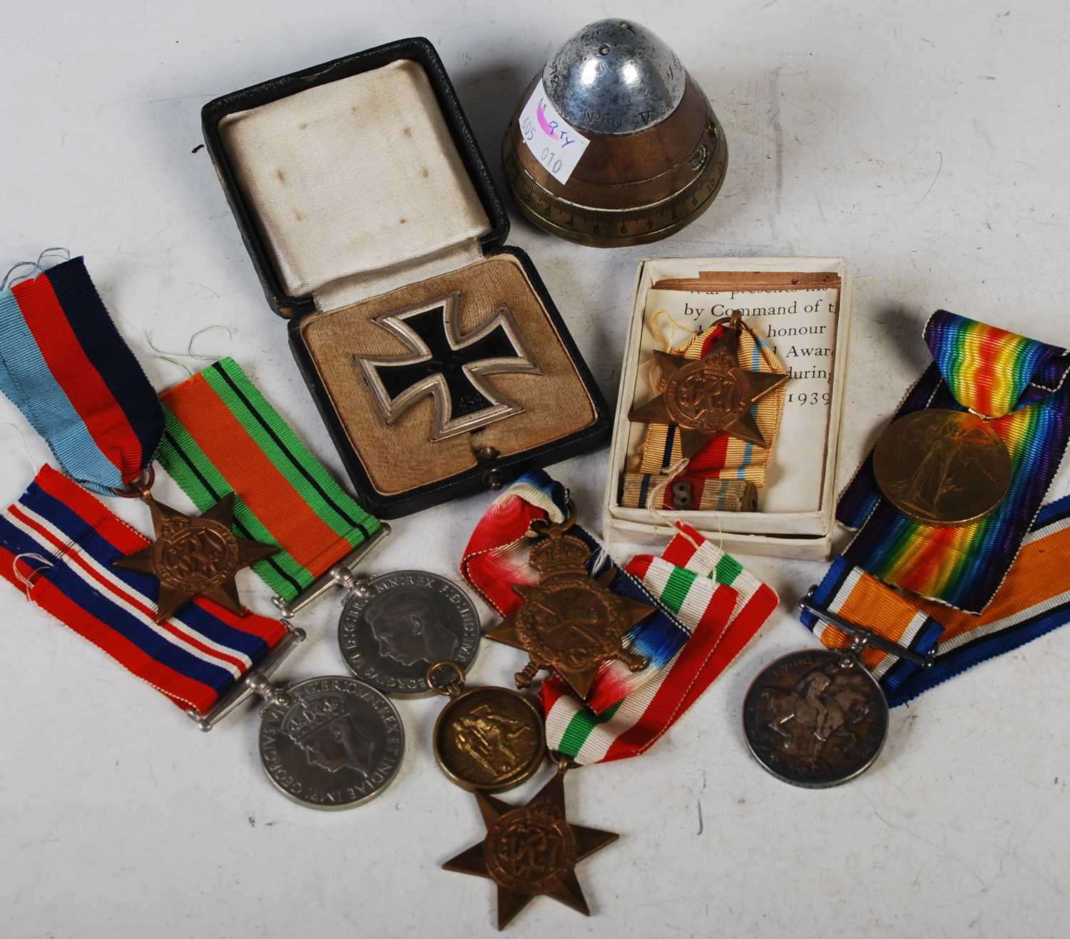 Militaria and Desert Rat British 8th Army interest - a group of World War II medals to include,
