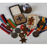 Militaria and Desert Rat British 8th Army interest - a group of World War II medals to include,