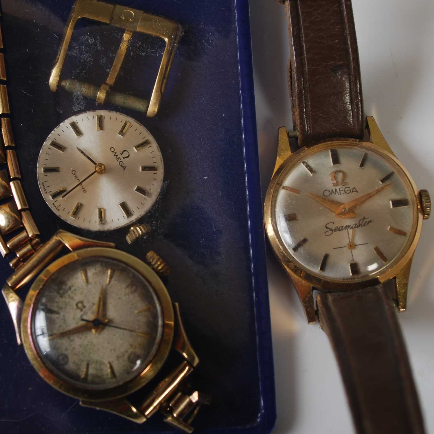 A vintage Ladies Omega gold plated Seamaster wristwatch together with another ladies yellow metal - Image 2 of 2