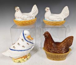 A Beswick pottery nesting hen, with impressed marks to base BESWICK ENGLAND 2306, 20cm high,
