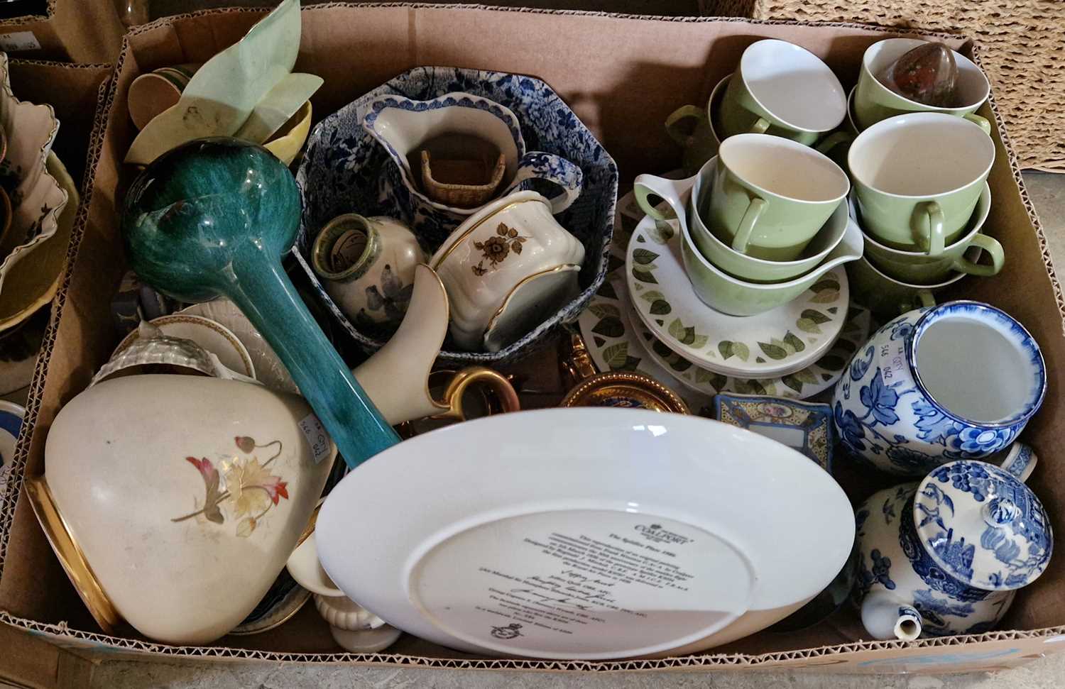 Three boxes of assorted ceramics to include examples by Carlton Ware, Coalport, Cornish - Image 3 of 3