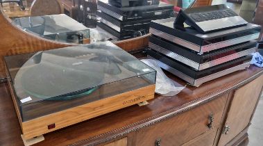 A vintage Bang & Olufsen Beomaster 6500 HiFi system, comprising CD player unit, cassette player