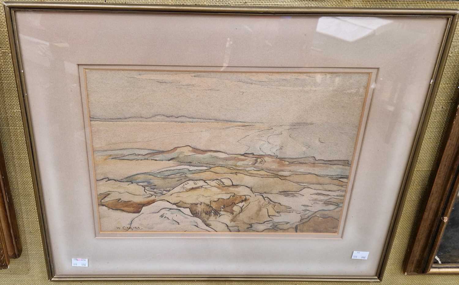 William Crozier ARSA (1897-1930) Incoming, St Andrews watercolour, signed lower left, inscribed