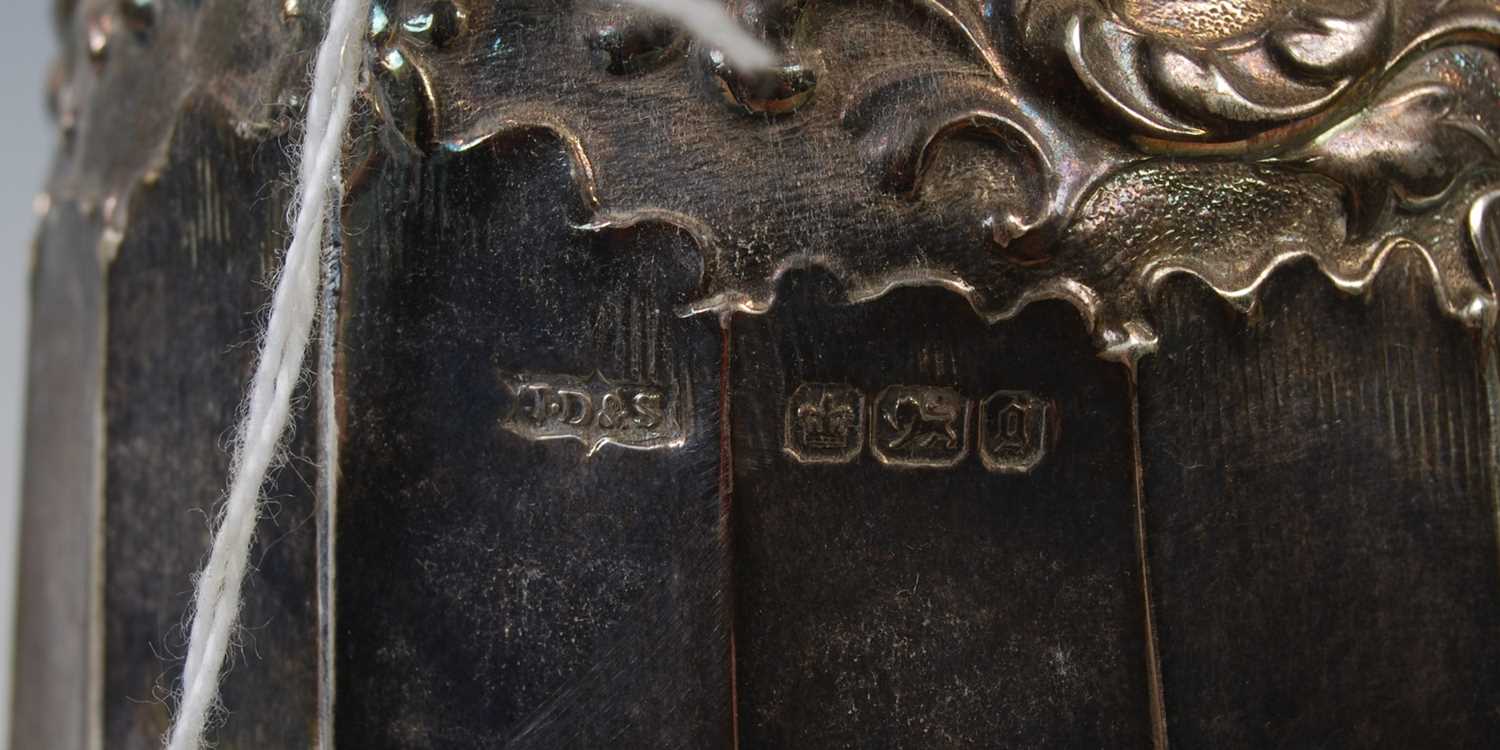 A Victorian silver hot water pot, Sheffield 1899, makers mark of James Dixon & Sons., gross weight - Image 2 of 2