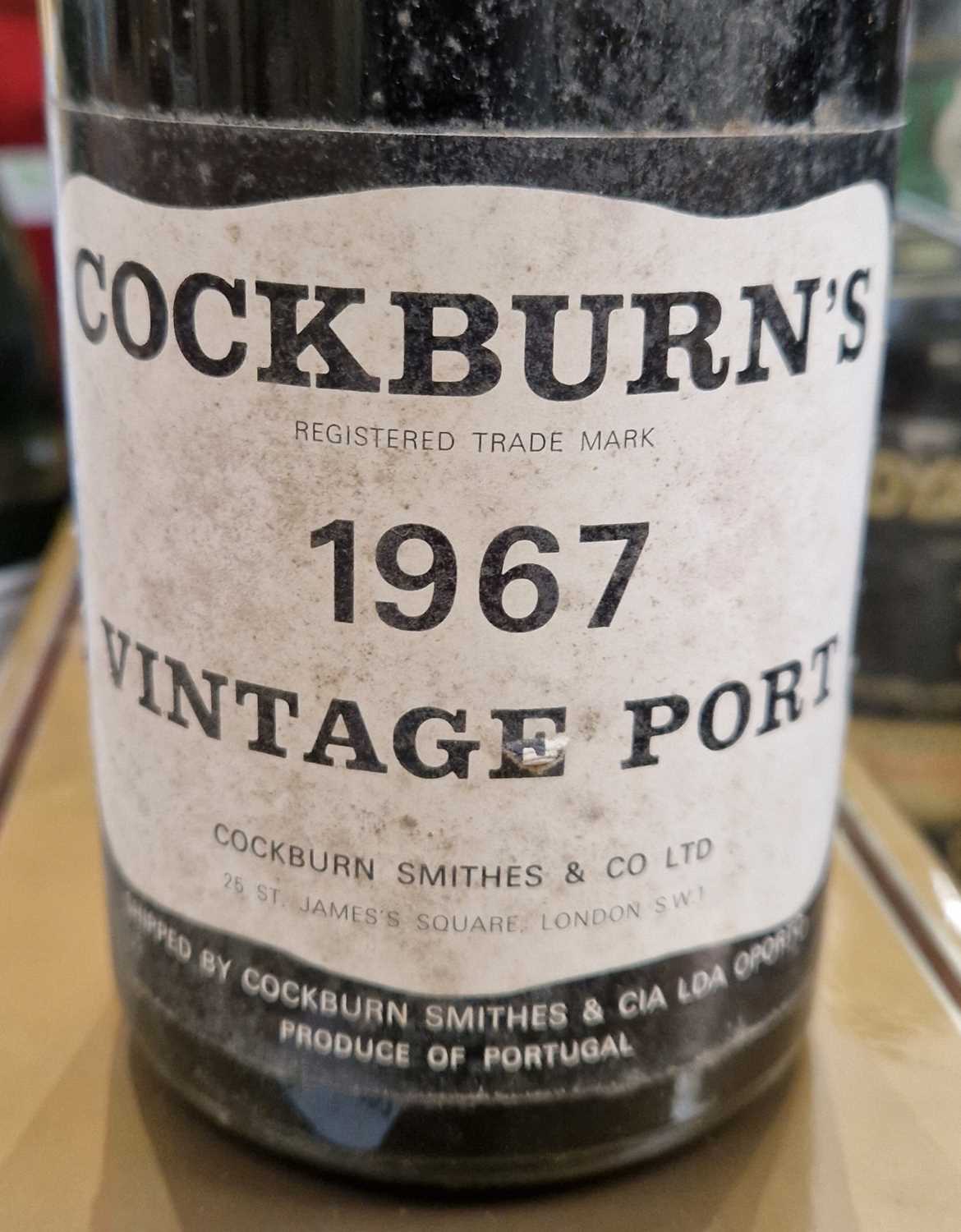 One bottle of Cockburn's 1967 vintage port, Cockburn Smithes & co Ltd London. - Image 2 of 2