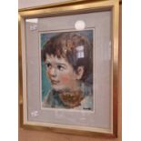 ARR Hamish Lawrie (1919-1987) Portrait of a boy oil on canvas board, signed lower right 25.5cm x
