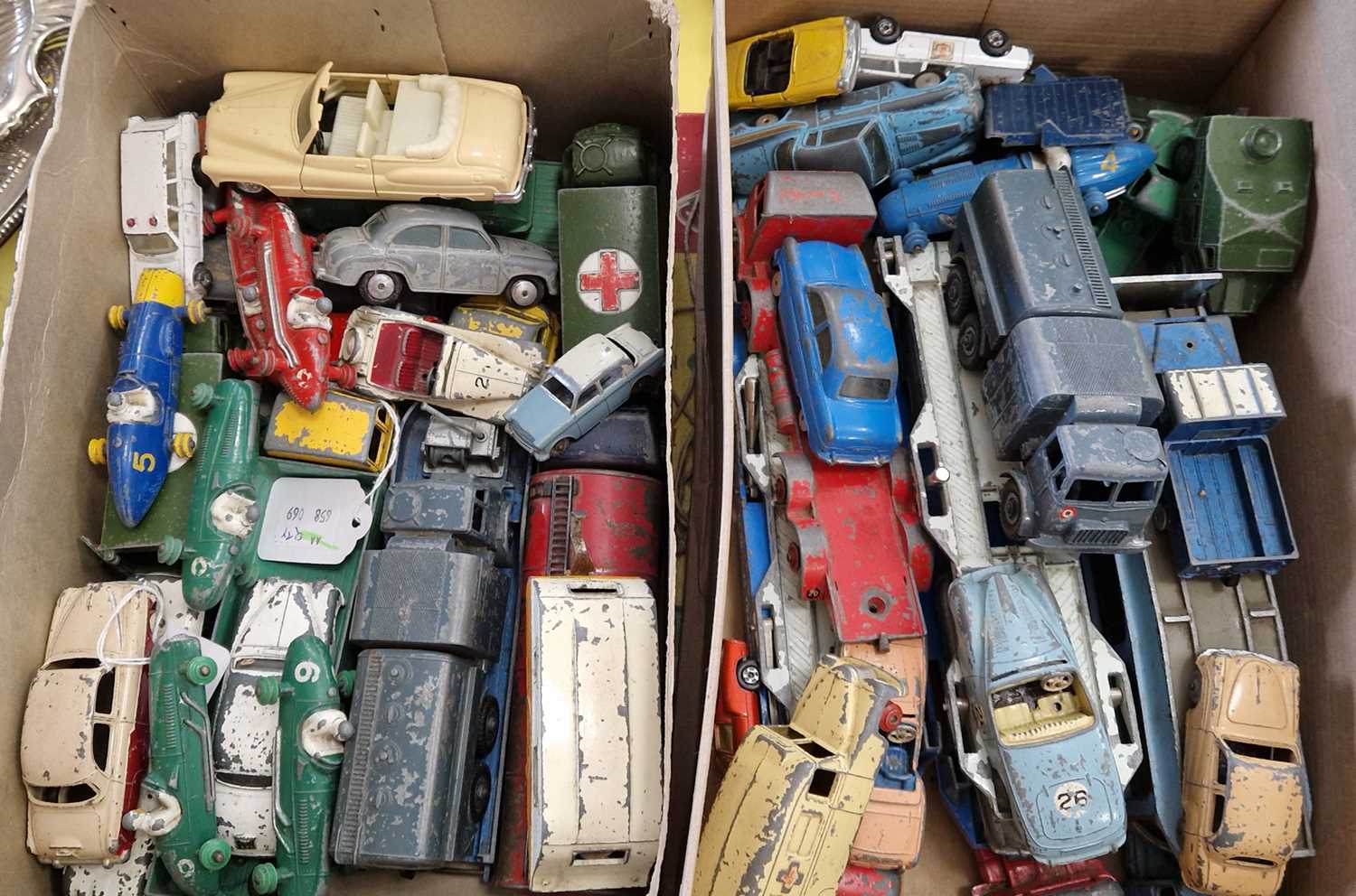 A collection of assorted Corgi, Dinky, Lesney vintage toy vehicles to include cars, trucks, - Image 2 of 2