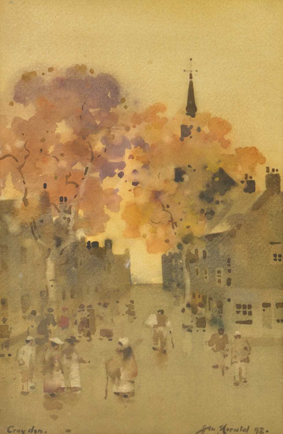 James Watterson Herald (1859-1914) Croyden watercolour, signed and dated '98 lower right, inscribed
