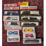 Four boxes of assorted Double OO gauge railway items to include examples by Mainline; Lima;