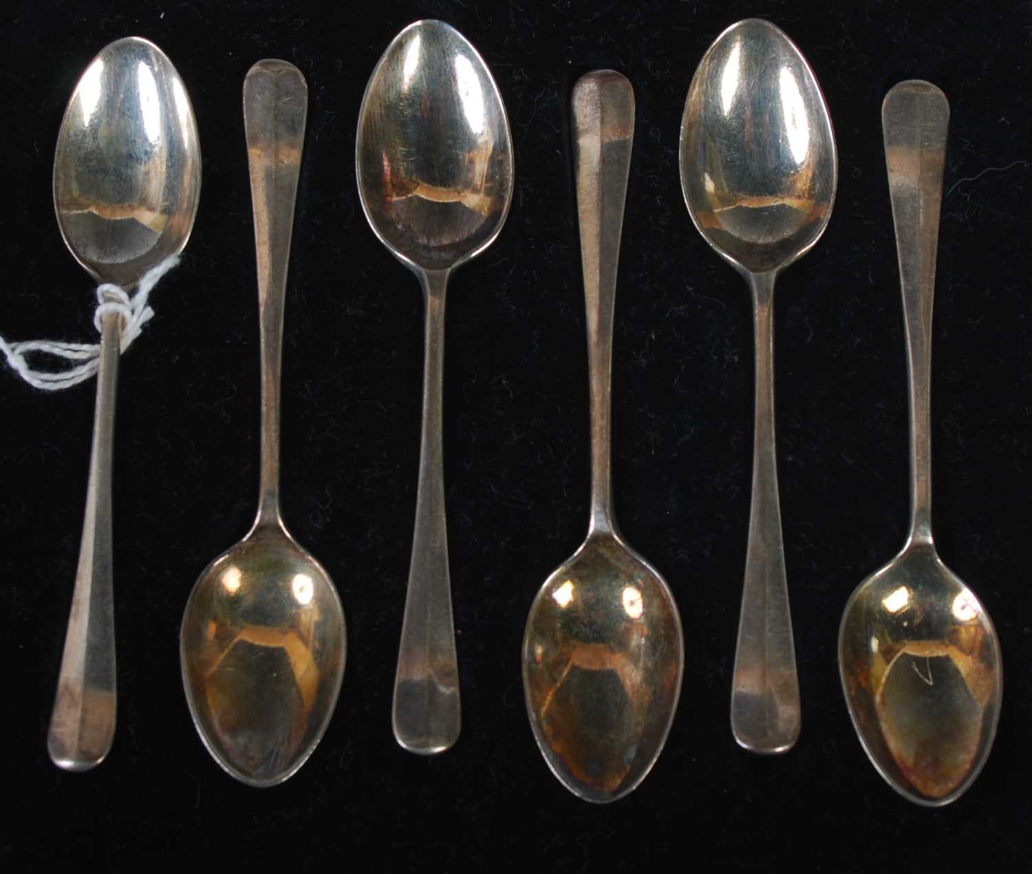 A cased set of six Edinburgh silver coffee spoons - Image 2 of 2