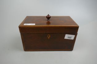 Mahogany tea caddy