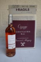 6 bottles of Grenache rose. Sold as seen, from a deceased estate, we do not know how they have be