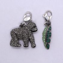 Swarovski gorilla charm set