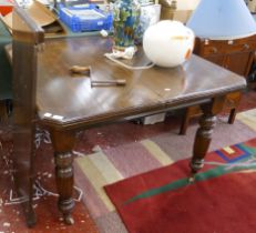 Edwardian wind out table on casters