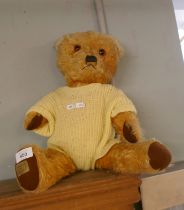 Pixie Toy teddy bear in yellow jumper