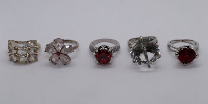 Collection of costume rings