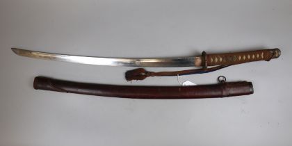 Samurai sword with signature to tang