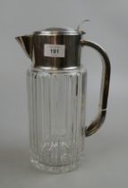 Silver plated lemonade jug with ice compartment